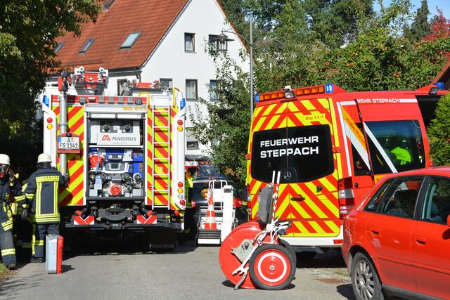 Absicherung der Einsatzorte durch die Feuerwehren.