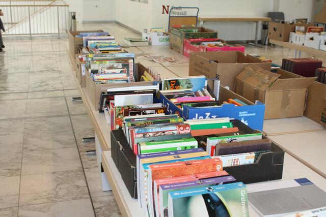 Über zwei Tonnen Bücher wurden insgesamt verkauft.