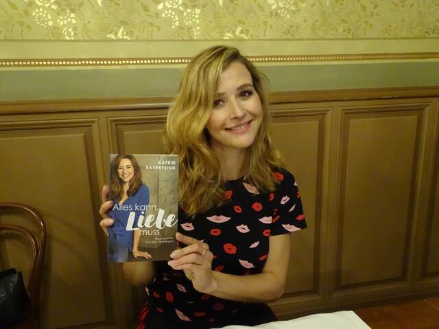 Katrin Bauernfeind bei Ihrem Gastspiel im Parktheater