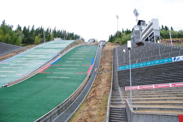 An der Olympiaschanze in Lillehammer