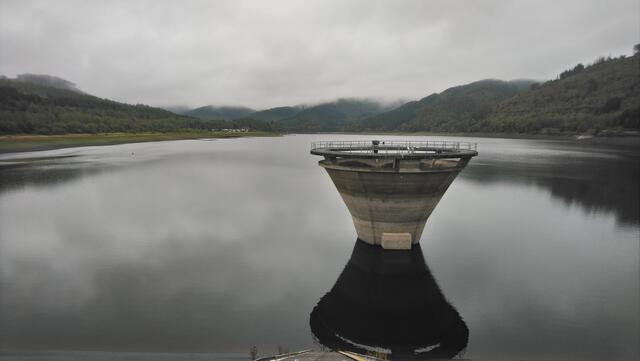 Ein Nieselwettertag an der Innerstetalsperre