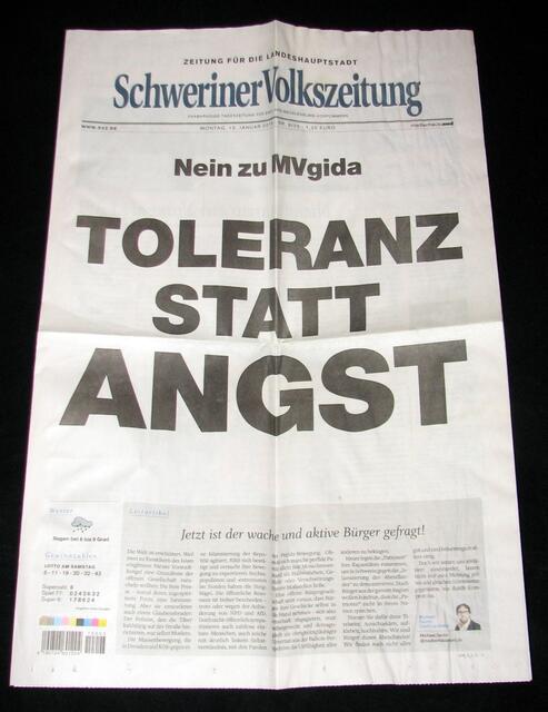 So titelte einst die VOLKS (!) Zeitung gegen MVgida