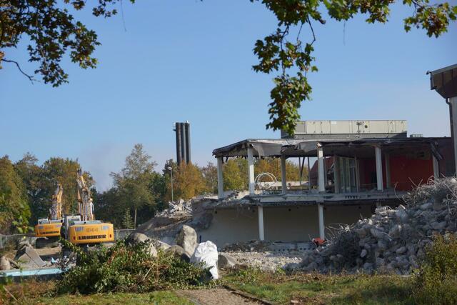 05.10.2018 - Saunaanbau in dem die Glasscheiben bereits abgetragen wurden
