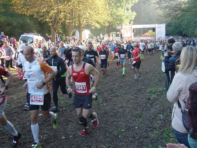 Teilnehmerfeld über 42 Kilometer zum Brocken und zurück.
