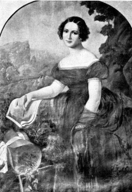 Selbstbildnis der Gräfin Julie von Egloffstein im Alten Forsthaus Misburg