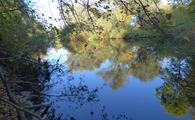 Ab hier geht es weiter über die Aller und die Weser zur Nordsee.