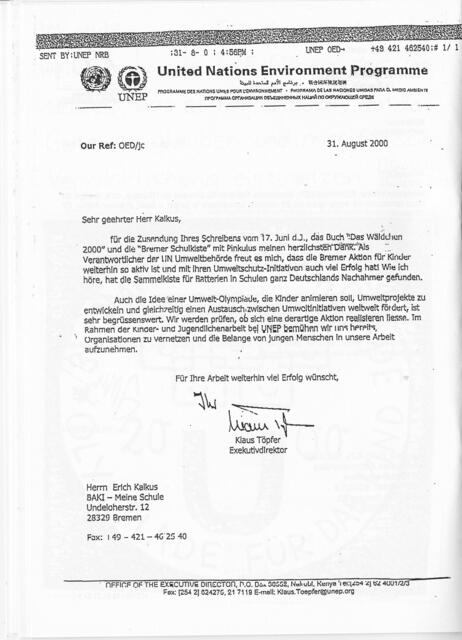 Seite 14 aus "Dokumente zur Geschichte des Bremer Schulgeistes"