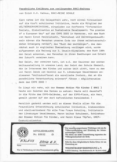 Seite 4 aus "Dokumente zur Geschichte des Bremer Schulgeistes"