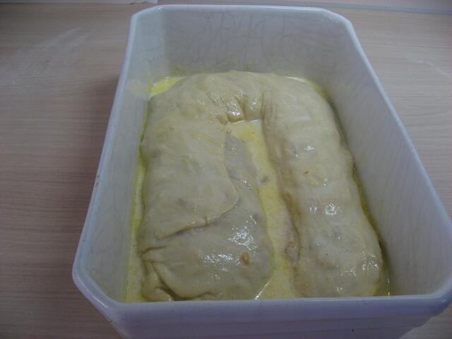 Mein Strudel ist backfertig.
