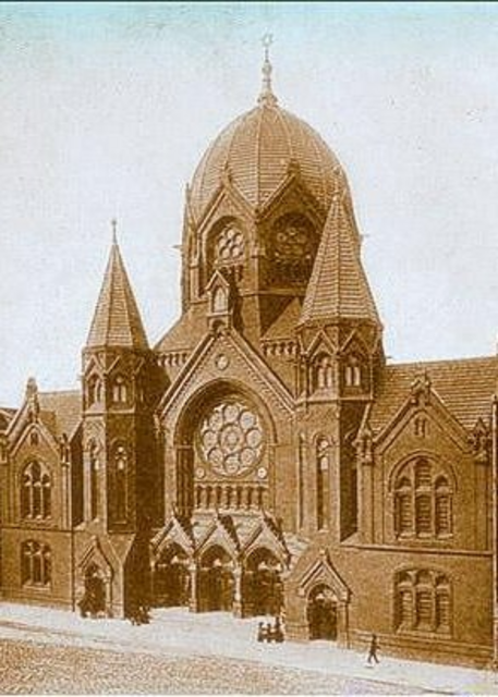 Neue Synagoge Königsberg, 1900 &gt; https://de.wikipedia.org/wiki/Liberale_Synagoge_K%C3%B6nigsberg#/ | Foto: wie vor