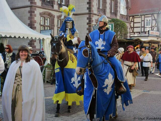 Umzug beim Mittelalterlichen Markt