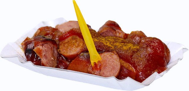 Berliner Currywurst &gt; (freie kommerzielle Nutzung) &gt; https://pixabay.com/de/imbiss-currywurst-essen-fast-food-ketchu-1135183/ | Foto: wie vor