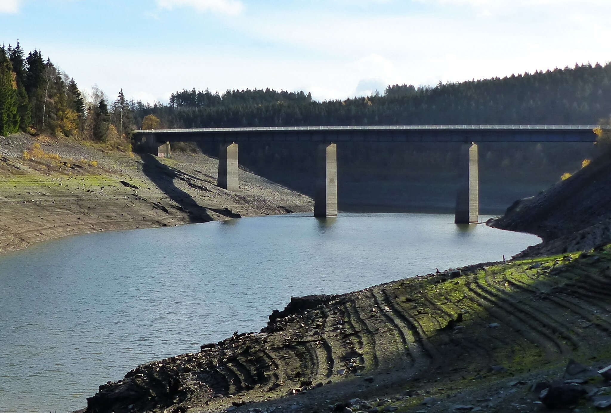 Geht den Talsperren im Harz das Wasser aus? Bilder zum Wasserstand