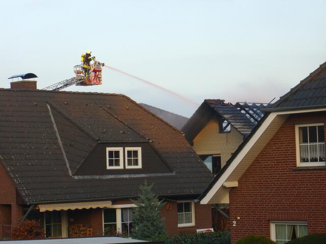 Dicht bebaute Wohnsiedlung birgt die Gefahr der Brandausbreitung