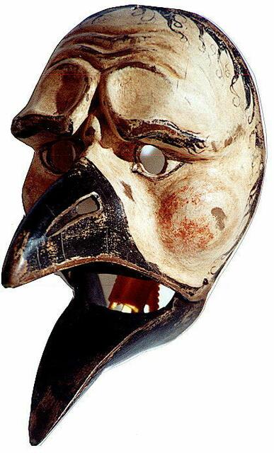 Vogelmaske, Pestmaske aus Unterammergau