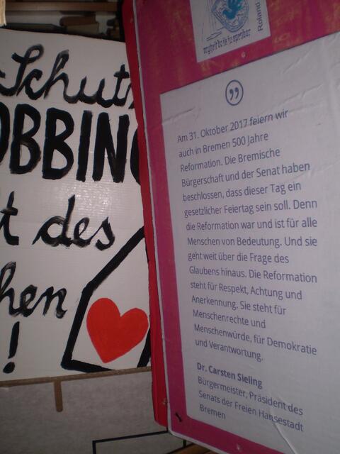 Bremen, 2. Dezember: ANTI-MOBBING-TAG