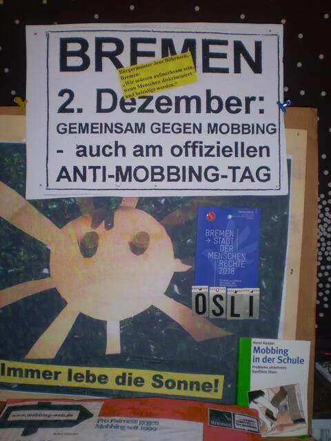 Bremen, 2. Dezember: ANTI-MOBBING-TAG