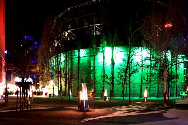 Der Eingangsbereich am Tauchgasometer