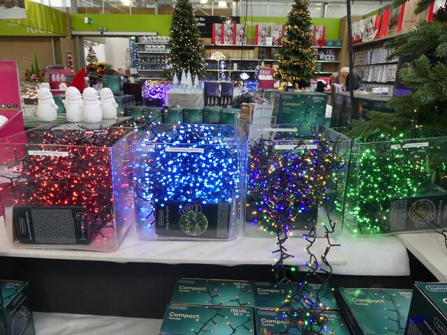 Bunte Lichterketten