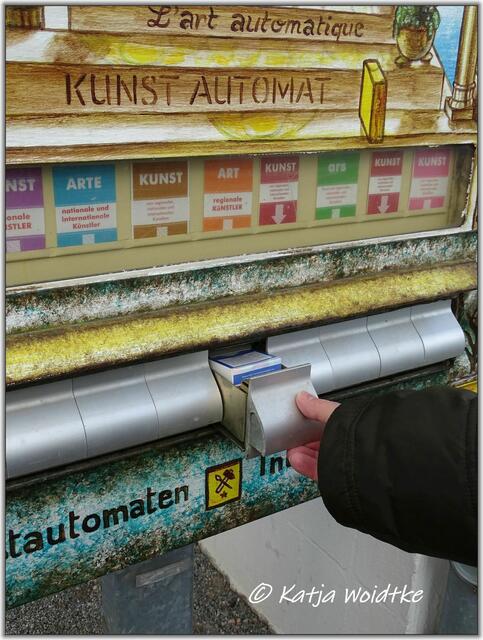 Kunst aus dem Automaten: https://www.myheimat.de/hannover-mitte/kultur/kunst-aus-dem-automaten-d2869210.html (Foto: Katja Woidtke)