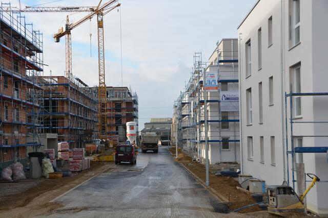 Der Baufortschritt am Sailer-Areal im Dezember 2018 | Foto: Stadt Neusäß/Michaela Axtner
