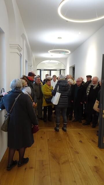 Schlossbesichtigung in französischer Sprache am Vormittag. Foto: W. Schmidt.