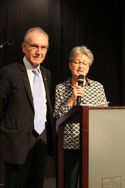 Die beiden Präsidenten - Christian Desbois und Helen Oberndorfer. Foto: R. Nägele.