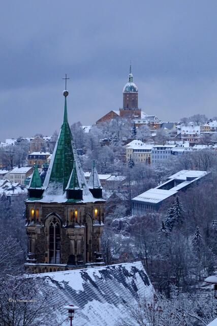 St. Katharinenkirche (vorn) und St. Annenkirche
