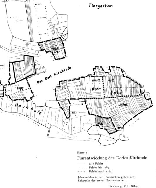 Vor dem Jahr 1285 wurde das Ostfeld gerodet. Aber die Rodungen und das Anlegen der Feldflächen zogen sich über Jahrhunderte hin, bis ins 18. Jahrhundert hinein. | Foto: E. von Falkenhausen