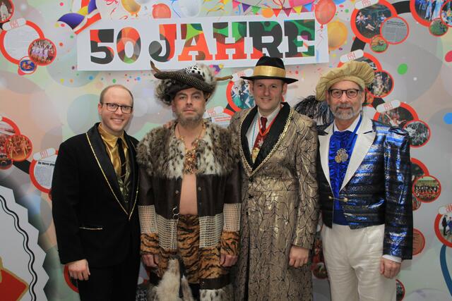 ehemalige Hofmarschälle Thomas Liebert, Bernhard Happacher, Holger Franz und Charly Schafitel