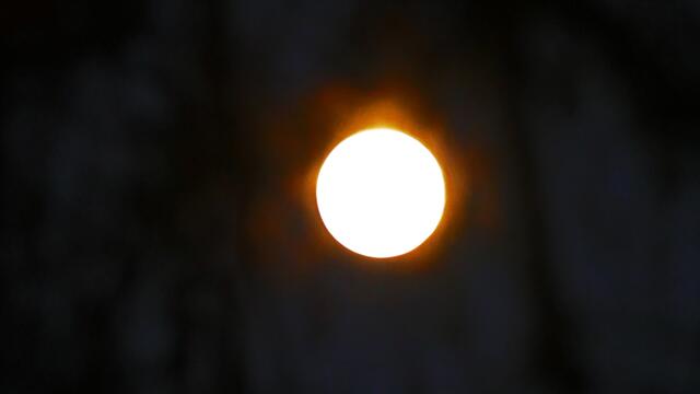 2. 20. Januar 2019 17.00 Uhr. Blick aus dem Fenster in Hannover.