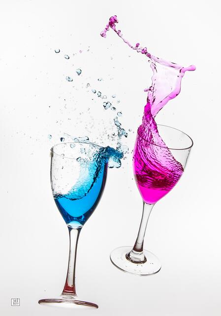 Zusammenstoß zweier "Gläser"