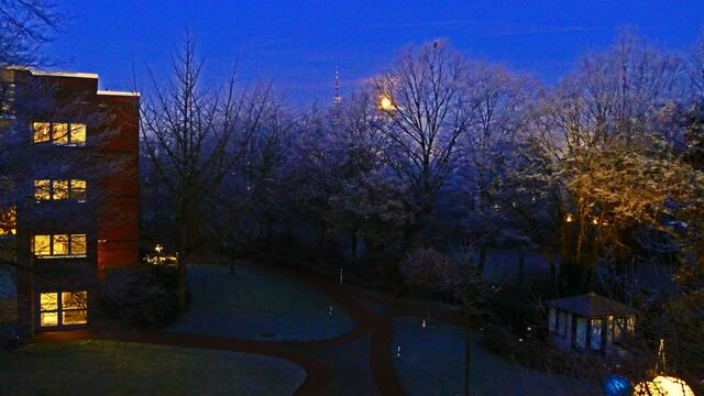 21. Januar 2019. Mondfinsternis und Blutmond in Hannover.