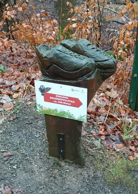 solche Schuhhinweise sind um Bad Harzburg öfter anzutreffen