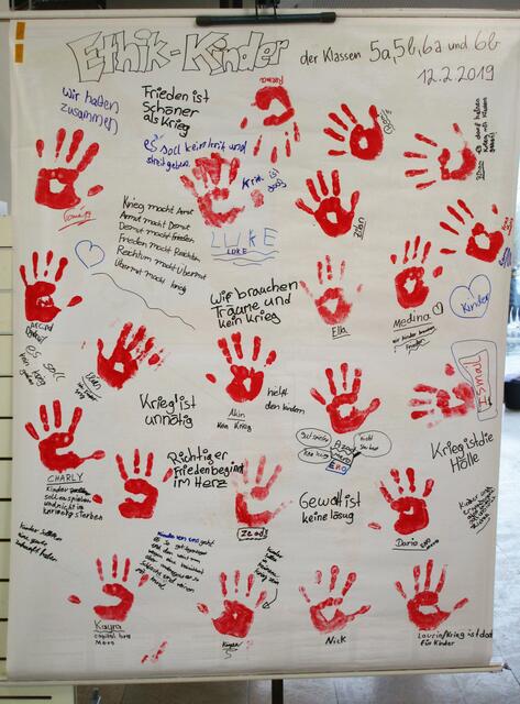 Rote Hand Plakat