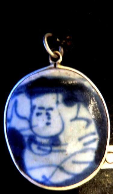 Porzelanscherbe des 17. Jhdts  aus einem chinesischen Schiffswrack