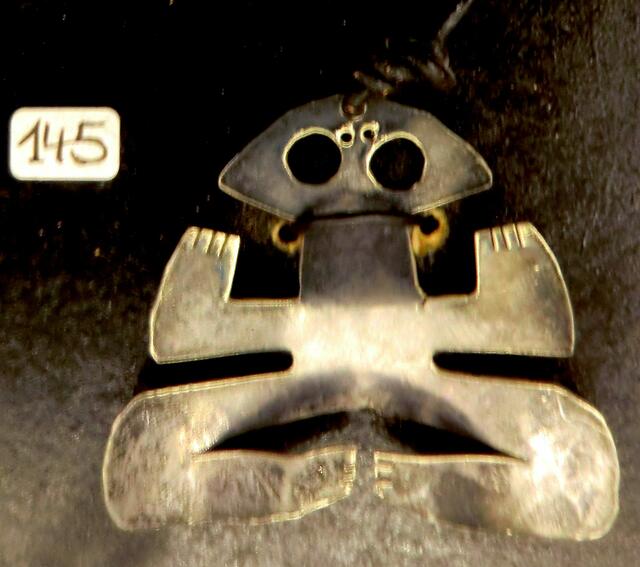 " Springfrosch" halbierter Silberlöffel (mistöhr)