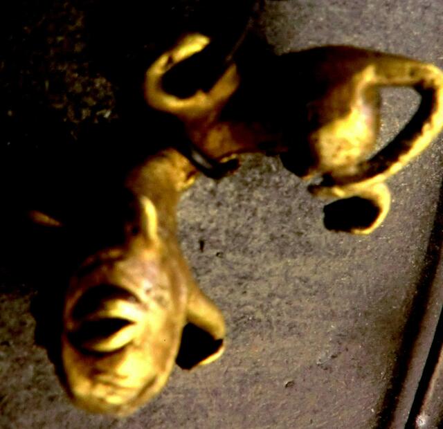 Leopard aus Gelbguss  der Ashanti Ghana