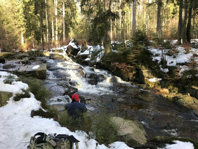 Herrlich die Natur, hier am unteren Bode-Wasserfall.