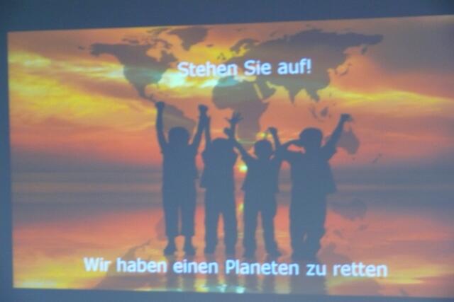 Stehen Sie auf-wir haben einen Planeten zu retten!