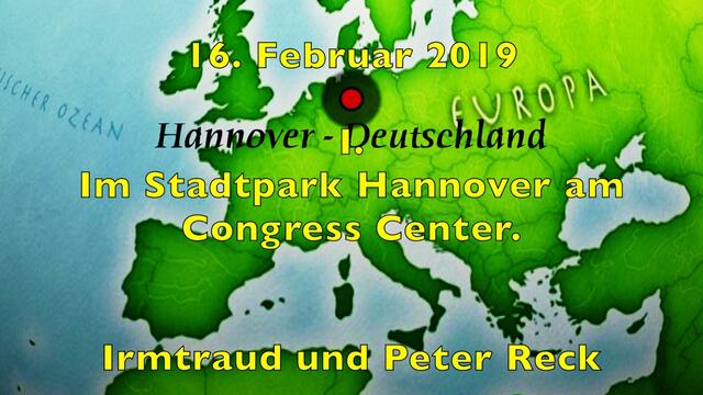 16. Februar 2019.  I. Im Stadtpark Hannover am Congress Center.