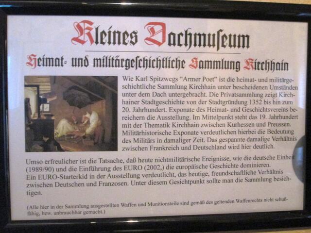 Kleines Dachmuseum in Kirchhain.