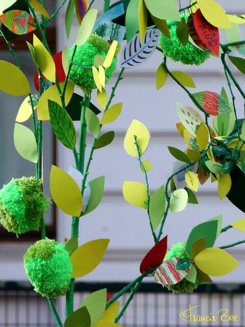 Häkel-Strickkunst auf dem Lichtenbergplatz