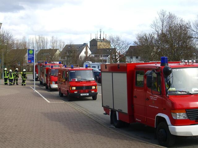 Einsatzkräfte in Bereitstellung