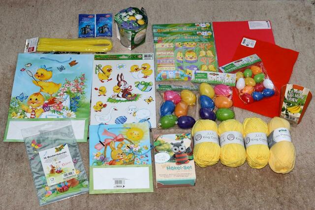Beim Pfennigpfeiffer konnte man schöne Ding für Ostern und zum Basteln kaufen.