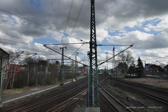 Blick aus dem Stellwerk...