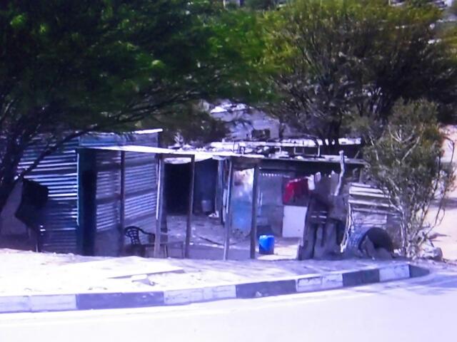 . . . die Slums von Windhoek in Namibia, . . .