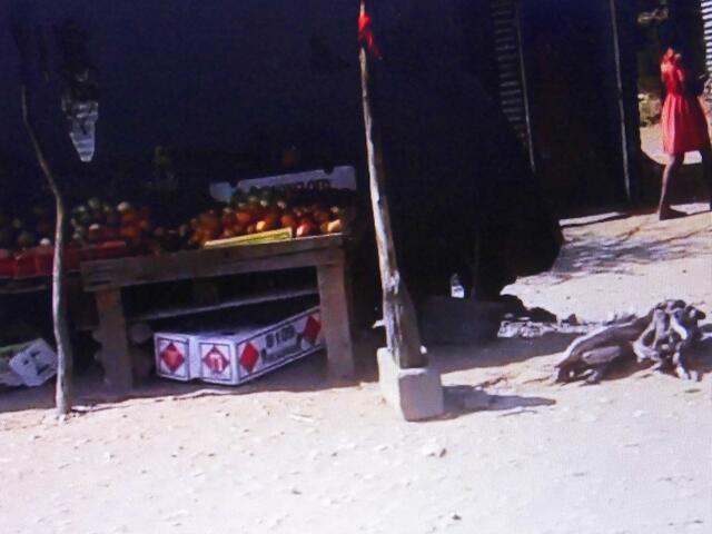 . . . ein Obststand . . . in den Slums von Windhoek in Namibia, . . .