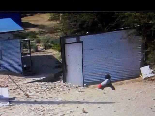 . . . die Slums von Windhoek in Namibia, . . .