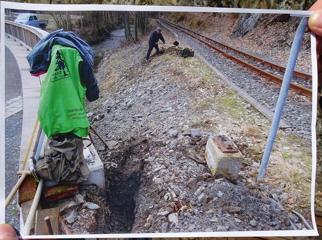 Fundamente für  den Stahlträger